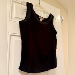 NWT Black Silk Camisole